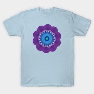 Purple Daisy Shape T-Shirt